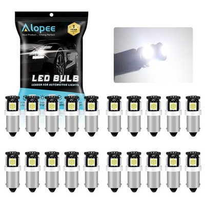 20 Pack 1445 Led Bulb White DC 12V for BA9S 1815 1816 1820 1893 1895 53 57