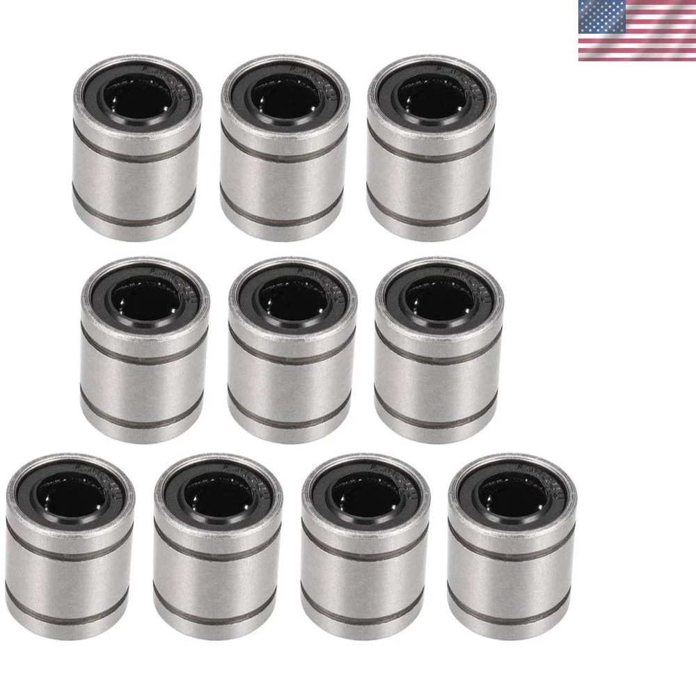 LM8UU Linear Ball Bearings 8mm Bore 15mm OD 17mm Long for CNC Machine 3D Prin...