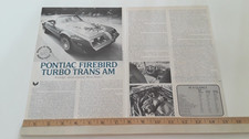 1980 Pontiac Turbo Trans Am Original Article 1980 Pontiac Turbo Trans Am Original Article