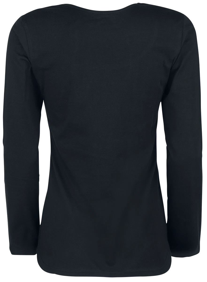 Black Premium by EMP Damen schwarze Basic Langarmshirts im Doppelpack