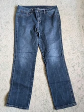 Jag Jeans Mid Rise Straight Leg Size 16 Denim Blue