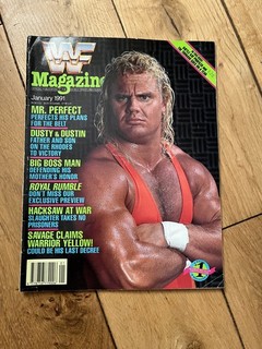 WWE WWF Magazine January 1991 mr perfect Curt Hennig see description
