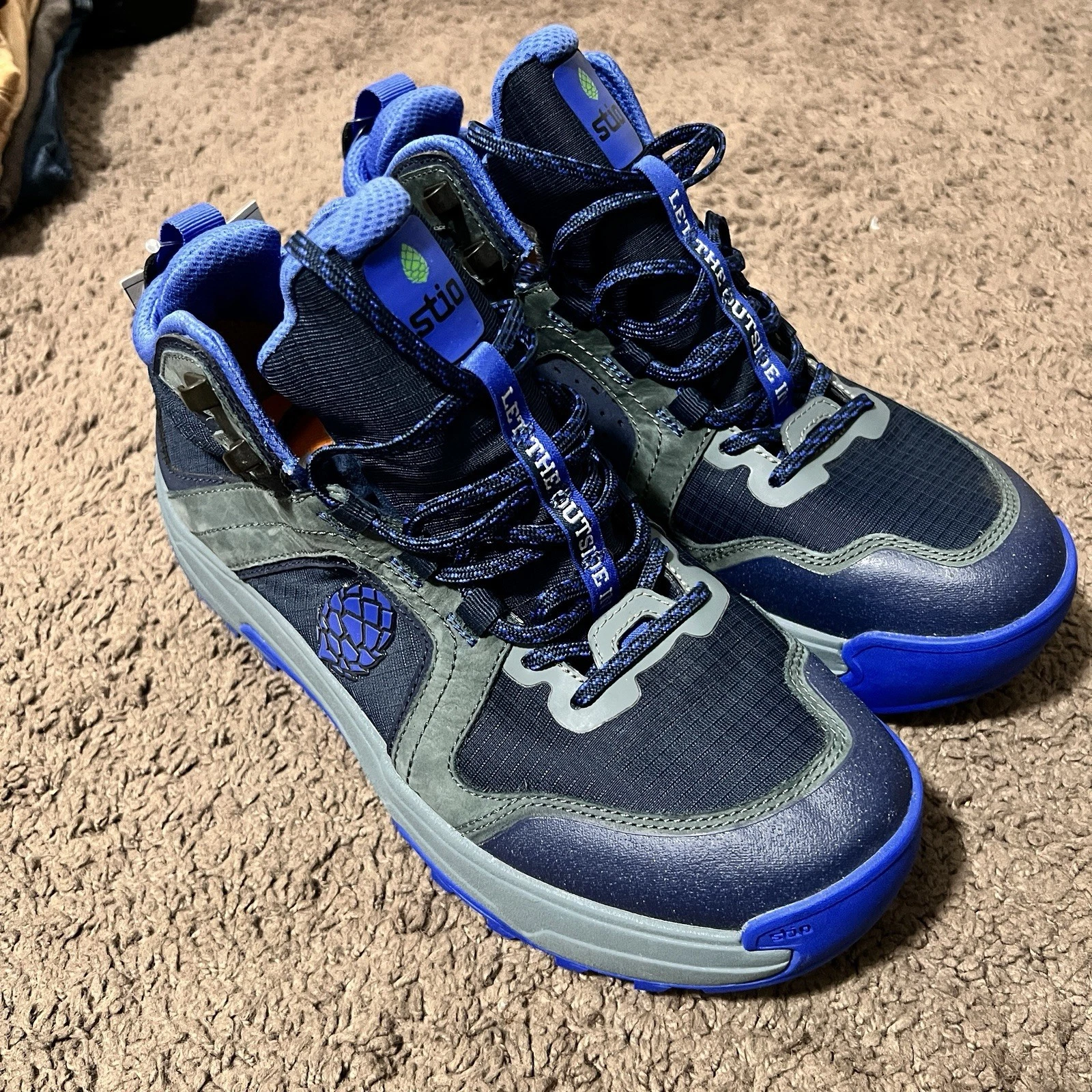 Stio Men's Ridgecap High Hiking Shoes All Terrain Trail Boot Blue Men Size 9
