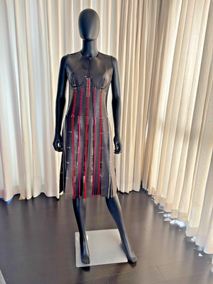 Alexander McQueen Deconstructed Leather Corset Dress. Size 44 | eBay