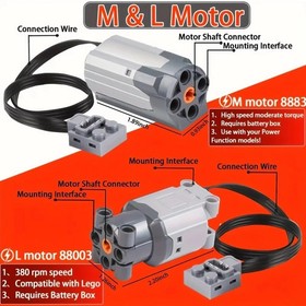 DIY Power Functions Parts Servo Motor IR Remote Receiver Battery Case for Lego**