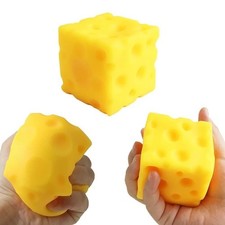 Squishy Cheese Block, Stress Relief Squeeze Toy Gifts ,Cyber Deal   