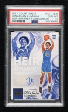 2021-22 Court Kings Heir Apparent /125 Jonathan Kuminga PSA 10 GEM MT Auto 0y0q