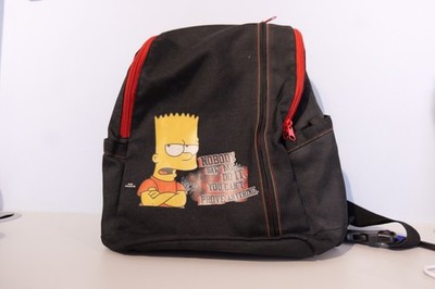 Bart Simpson Back pack Nobody saw me do it. You can't prove Anything