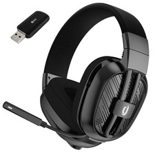 2.4GHz Wireless Gaming Headset with Microphone for PC PS5 PS4, Bluetooth 5.3 ...