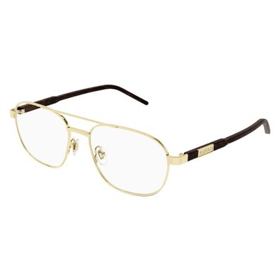 NEW Gucci GG 1800O Eyeglasses 003 GOLD 100% AUTHENTIC