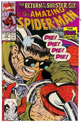 Amazing Spider-Man #339 1990 Marvel Comics VF/NM Comic Book Direct