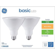GE LED Outdoor Spot Flood Light Bulb 90 Watt EQ PAR38 Warm White Medium Base