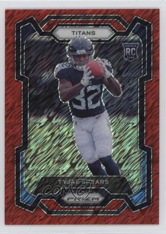 2023 Panini Prizm Rookies Red Shimmer 13/35 Tyjae Spears #396 Rookie RC 07lk