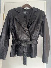 Michael Lawrence Jacket Women's Size L leather 