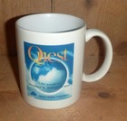 "Quest: Investigating Our World" Maine PBS TV Vintage 1990s Coffee Mug