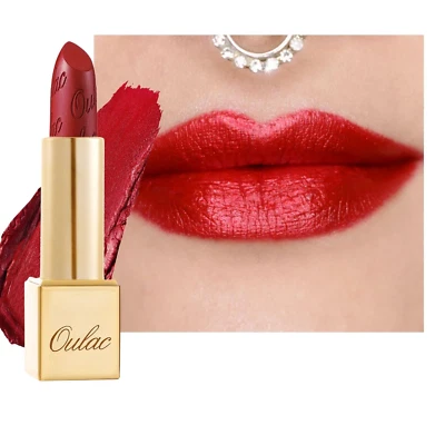 BESUCHE DEN OULAC-STORE OULAC Lippenstift Metallic Glanz Finish, Kein Körniges Gefühl Lipstick Mit Langa