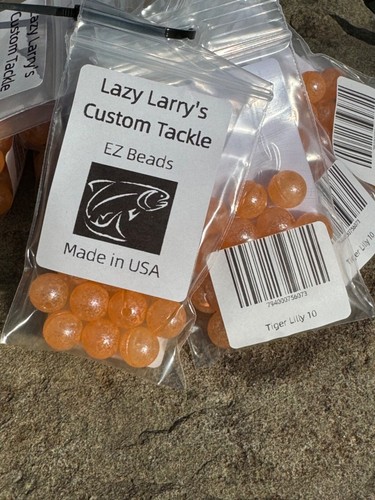 Lazy Larry's E-Z Systems 10 mm Tiger Lilly, Easy change Beads, 1 Pack - Picture 2 of 2