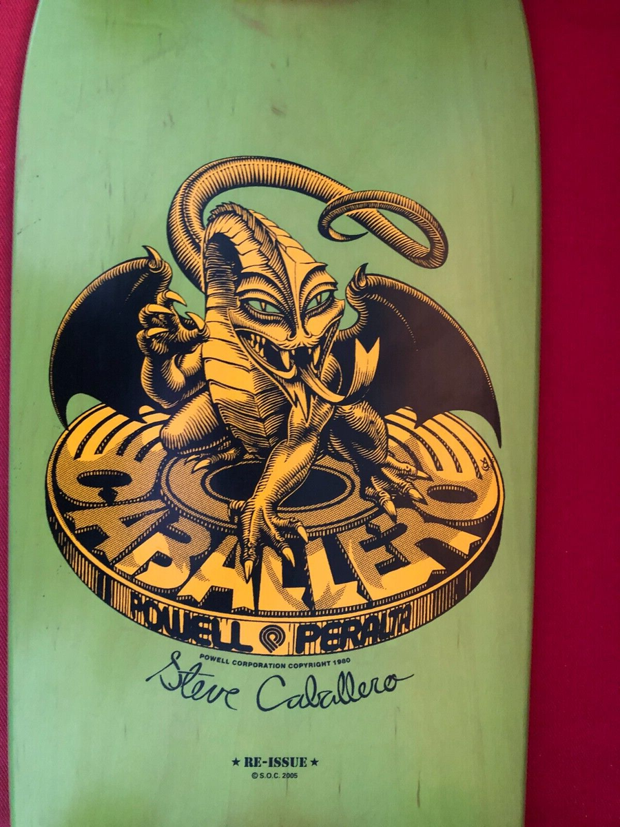 美品 EL CABALLERO 緑 エルキャバレロ グリーン オールドデック Powell Peralta Steve Caballero Deck Re Issue Complete Green