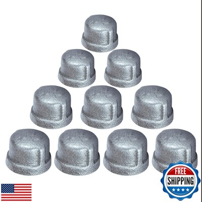 Everflow GMCP0112-10 Malleable Iron Pipe Cap, Threaded Fitting 150 LB Applica