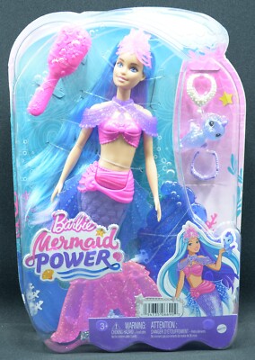 Mattel HHG52 Barbie Mermaid Power Malibu Puppe Meerjungfrau mit Zubehör NEU OVP