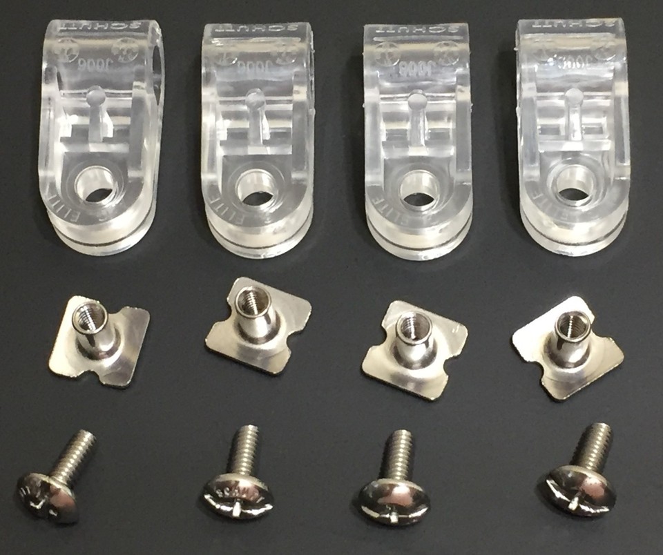 Schutt Football Helmet Facemask INSTALLATION HARDWARE Set/Clips DNA XP ...