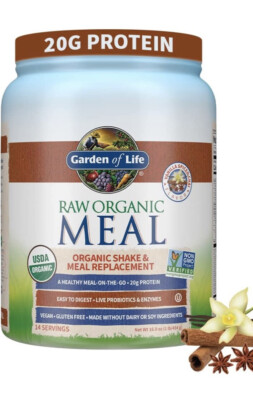 ORGANIC GARDEN OF LIFE REPLACEMENT  VANILLA CHIA POWDER  14 SERVINGS 16 OUNCES