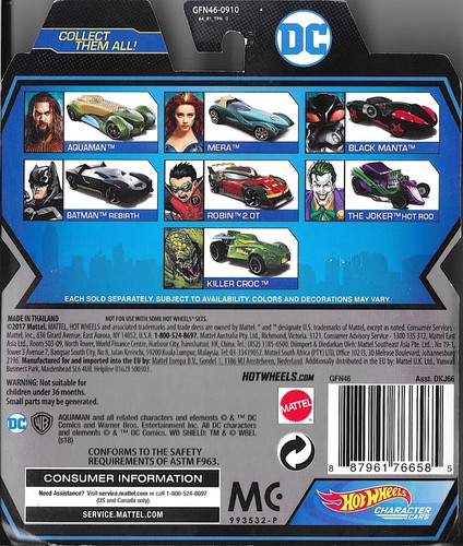 Brand new unopened 2020 Hot Wheels DC Universe Character Cars Robin 2.0T - Picture 2 of 4