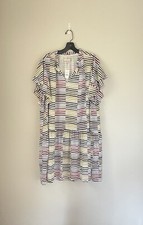 LOFT Striped Short Sleeves Dress Size XL