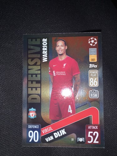 2021-22 Match Attax VIRGIL VAN DIJK 100 Club Liverpool FC #451 @2258*