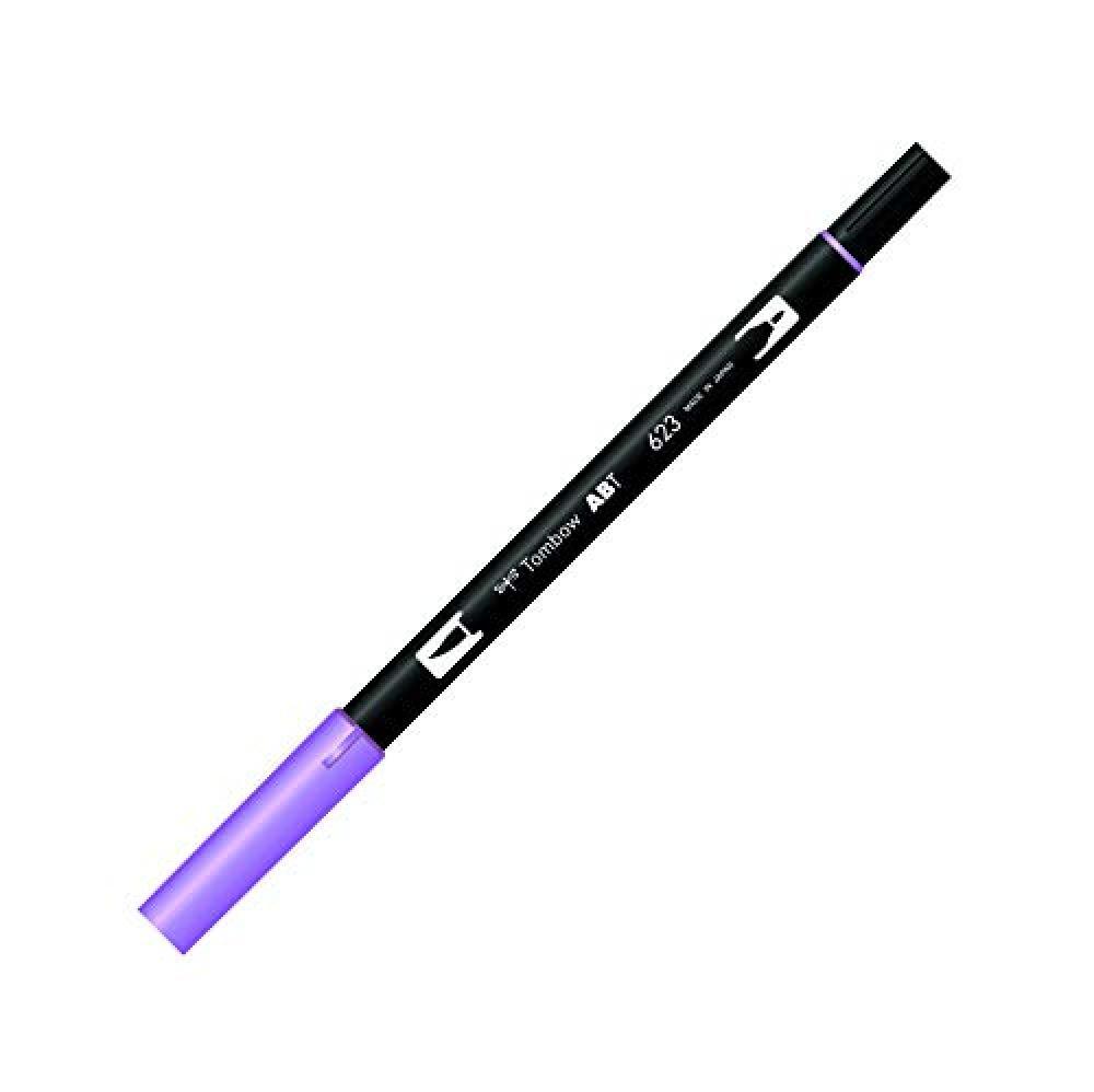 Tombow ABT 623 Doppia Punta: Pennello e Penna, Colore Viola (623 - Purple Sage)