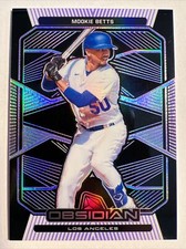 Mookie Betts 2020 Panini Chronicles Obsidian 48 Purple Electric Etch /99 Dodgers