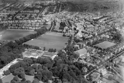 Cricket and football ground on Saffrons Road Eastbourne England OLD PHOTO