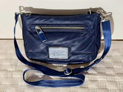 Marc Jacobs Puff Blue Workwear Nylon Crossbody Bag  9.5x6.5x3in  #187