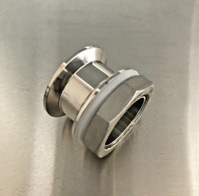 Stainless Tri-Clamp Weldless Bulkhead - 2 In. - Brewers Circle