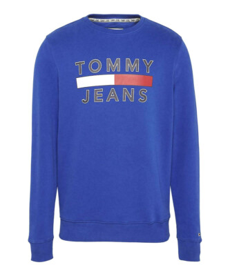 Original Tommy Hilfiger Tommy Jeans Sweatshirt Pullover blau Gr. M L  NEU