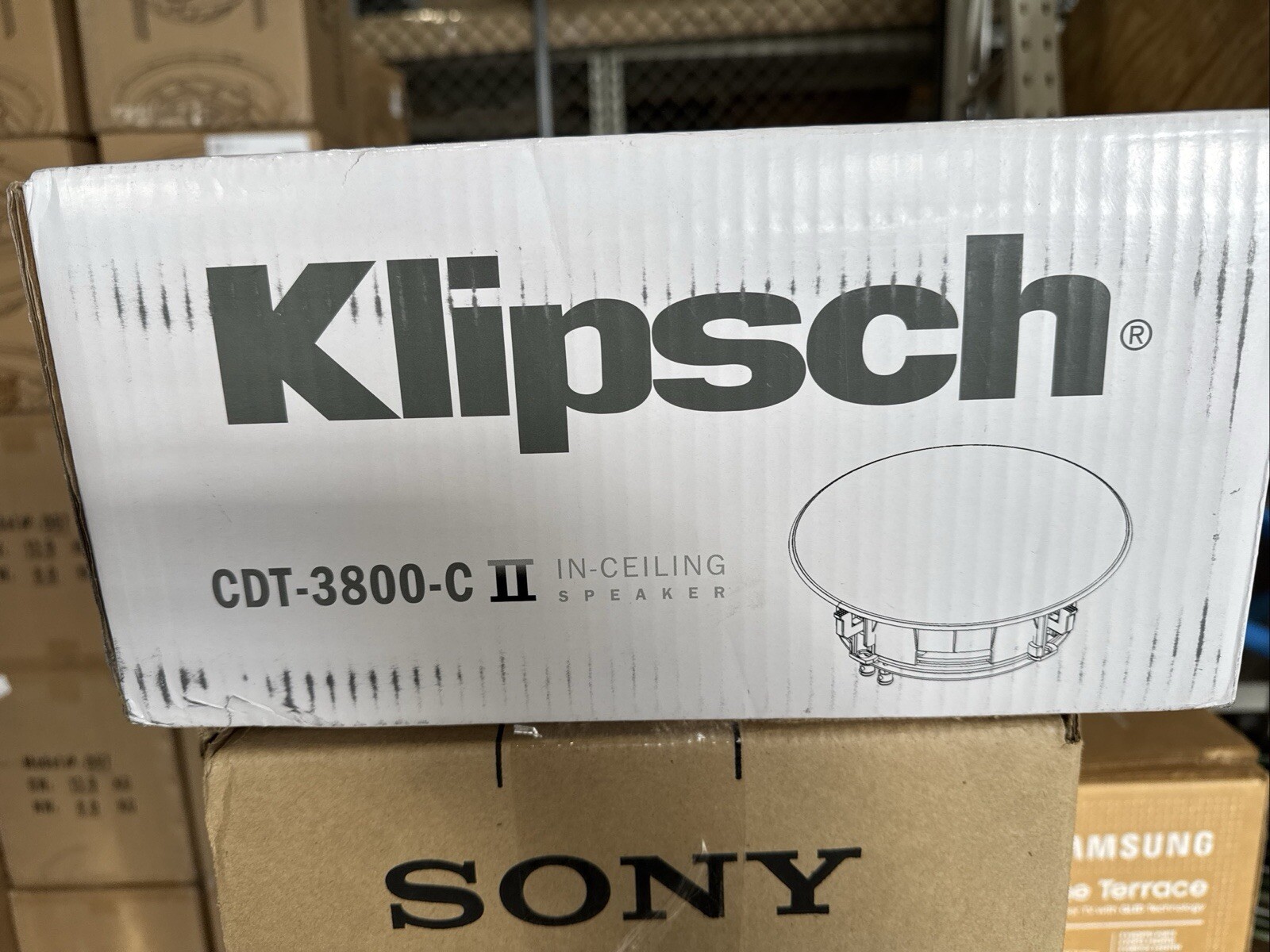 Klipsch CDT-3800-C II In-Ceiling Speaker - White - Factory Sealed