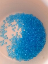 20grams Japanese glass seed beads 8/0-#148 trans aqua blue