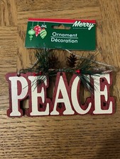Peace Christmas Ornament