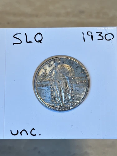 1930 SLQ Standing Liberty Quarter US COIN Silver 90% UNC  1930-P 753B