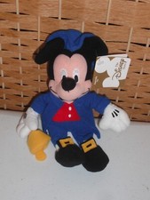 New Disney Store Paul Revere Mickey Mouse Plush Bean Bag 8" NWT