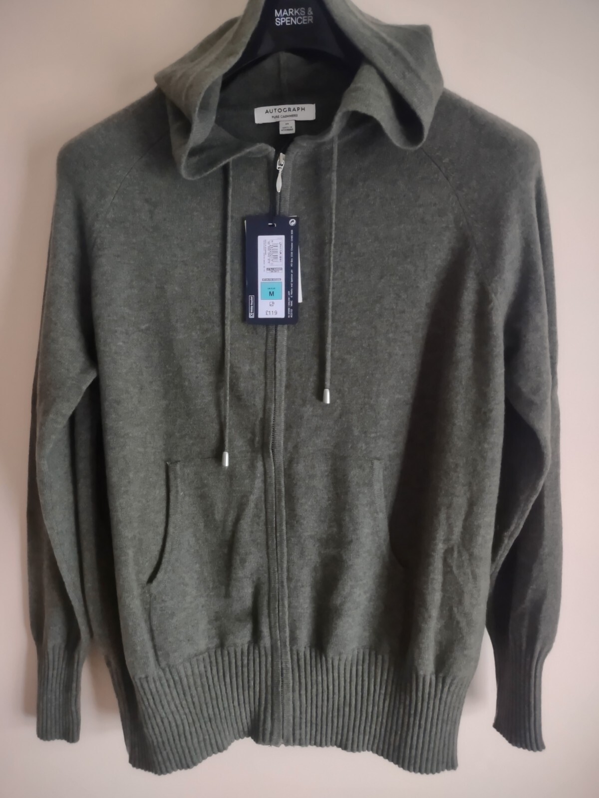M\u0026S Autograph Pure Cashmere Jumper hood 