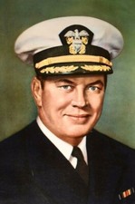 1942 Commander Gene Tunney WWII Chicago Sun Poster 10 1/4