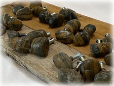 4 Tumbled Natural Rock Stone Drawer Pulls Repurposed Hardware Rustic U CHOOSE