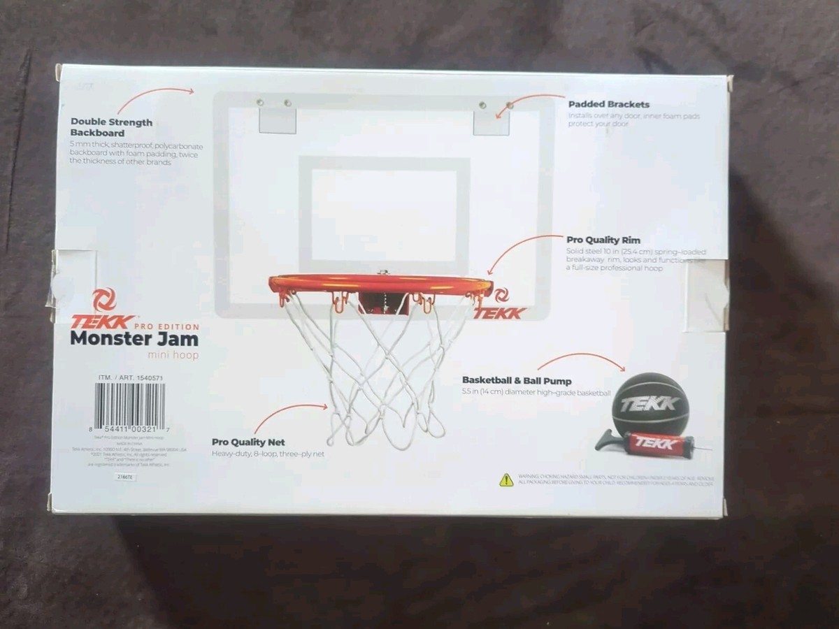 TEKK Monster Jam ミニフープ　バスケットゴール Amazon.com : Tekk Monster Jam Mini Hoop 16x24-Inch : Sports