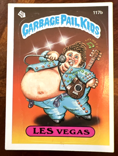 1986 Topps Garbage Pail Kids  Series 3 ~  117b  Les Vegas  ~ nMT - Picture 1 of 2