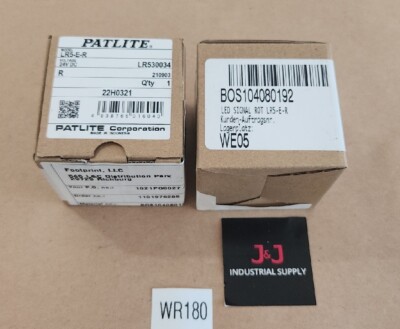 *BRAND NEW* [2] Patlite LR5-E-R LED Red Signal Light 24Vdc + Warranty!