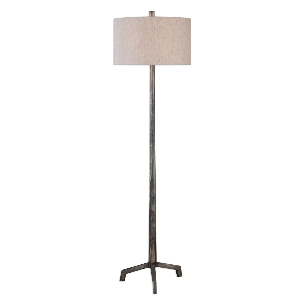 Industrial Iron Steel Metal Pole Floor Lamp Tripod Foot Rustic Retro Loft