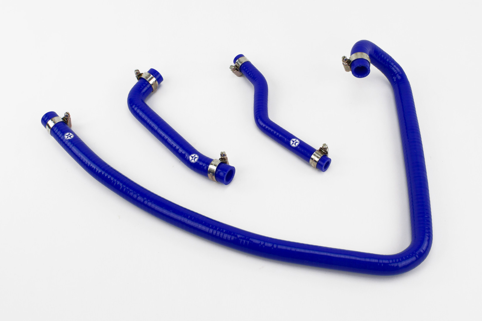 Silicone Crankcase Breather Hoses fits Land Rover Discovery 300TDI Stoney Blue