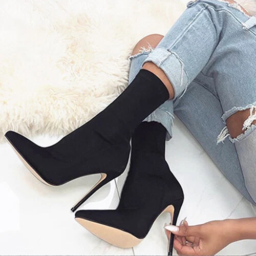 Half clearance heel boots