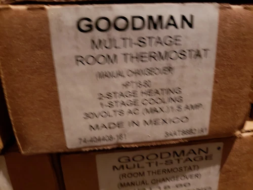 New Goodman Janitrol HPT18-60 Heat Pump Thermostat Manual Changeover  K1